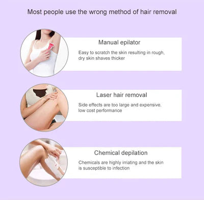 GlowTech™Purple Epilator – آلة إزالة الشعر البنفسجية