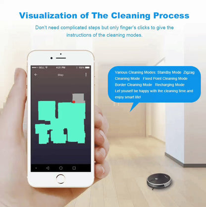 GlowTech™Smart Robotic Vacuum Cleaner