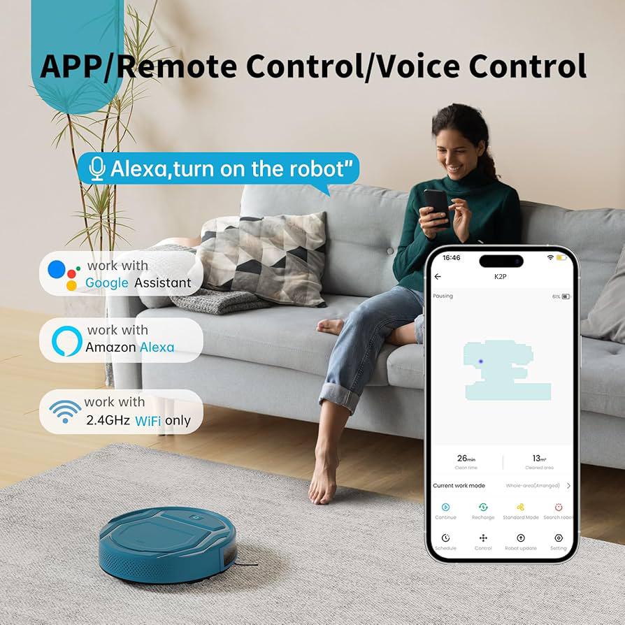 GlowTech™Smart Robotic Vacuum Cleaner