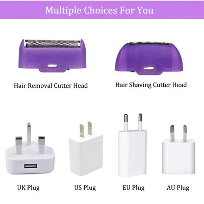 GlowTech™Purple Epilator – آلة إزالة الشعر البنفسجية