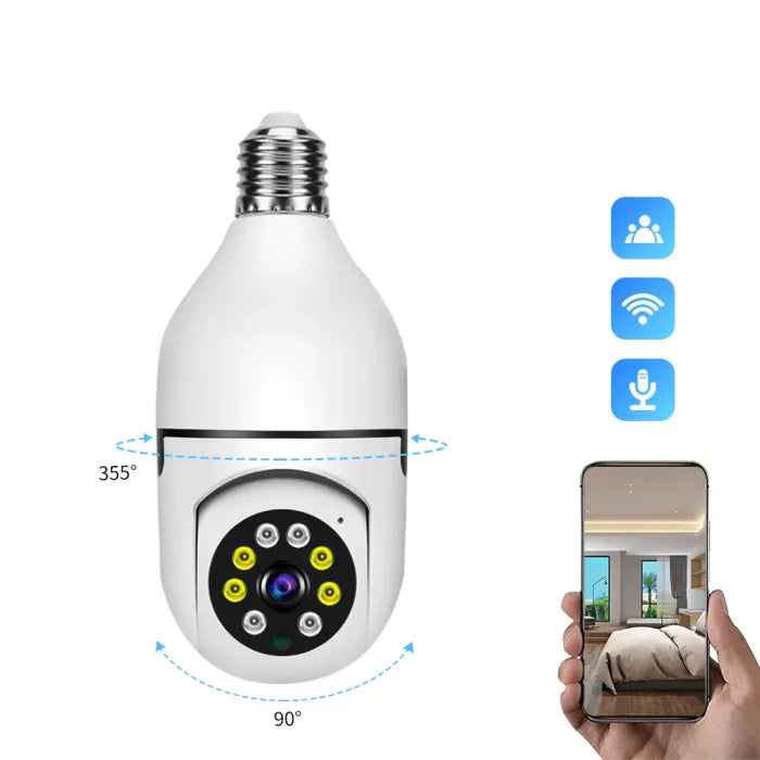 GlowTech™ Night Vision Wireless Bulb Camera