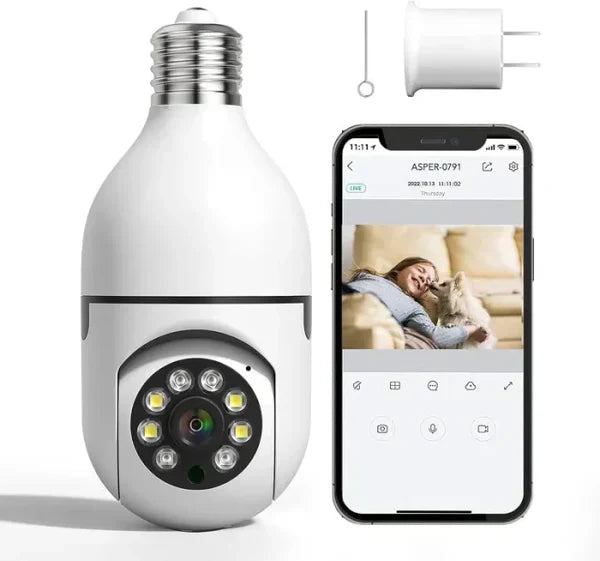 GlowTech™ Night Vision Wireless Bulb Camera