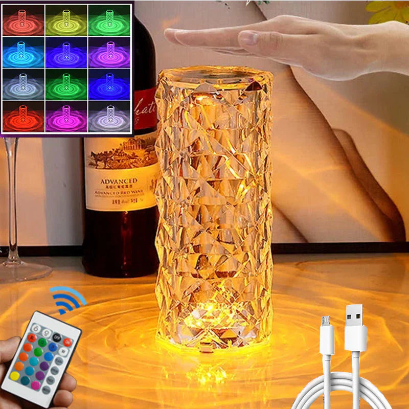GlowTech™LED Crystal Table Lamp