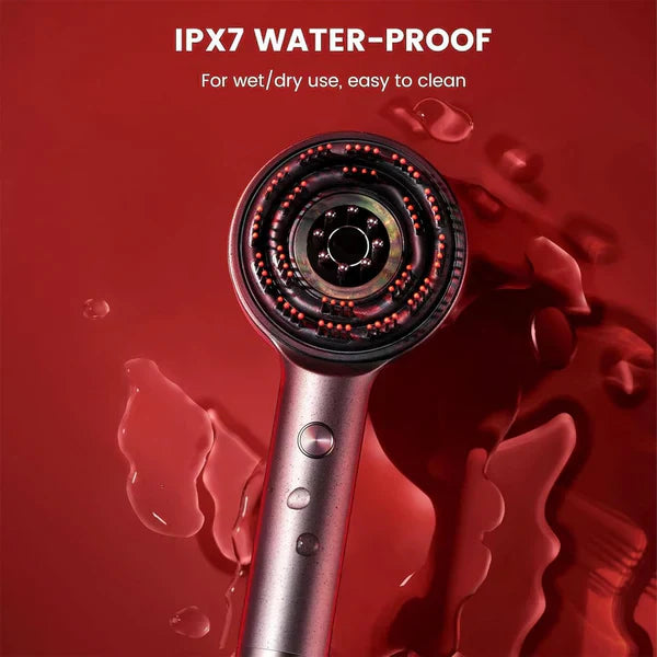 GlowTech™ Scalp Massager Brush (Red) – فرشاة تدليك فروة الرأس (حمراء)